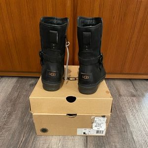 Black UGG Waterproof Moto Boots
